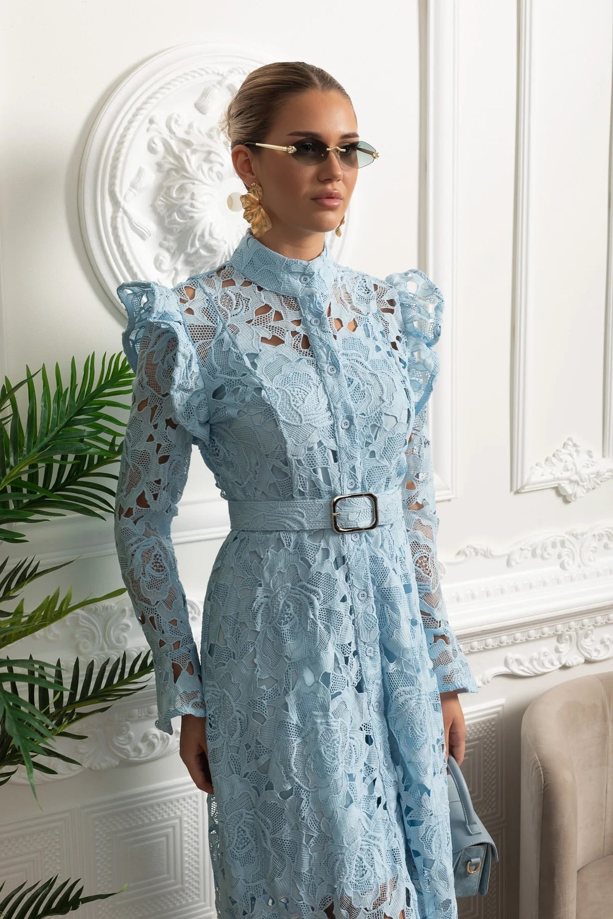 Dámské květinové midi šaty