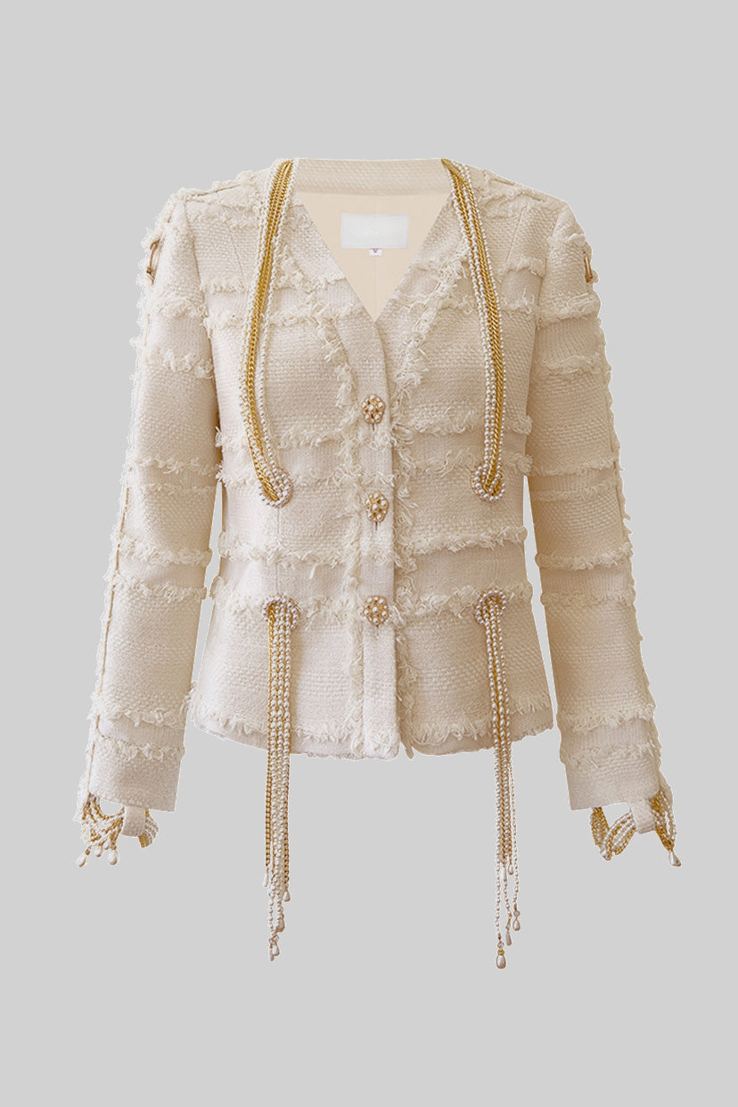 Dámský béžový blazer