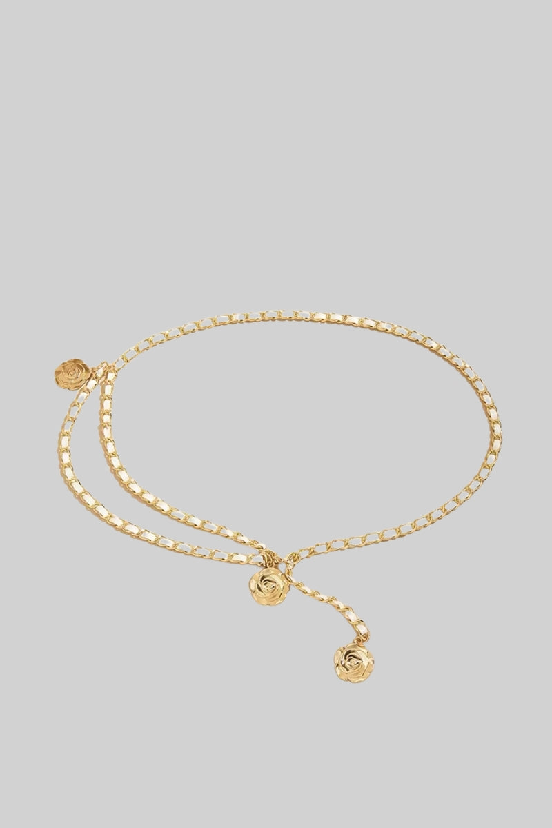 Dámský zlatý přívěsek pásek