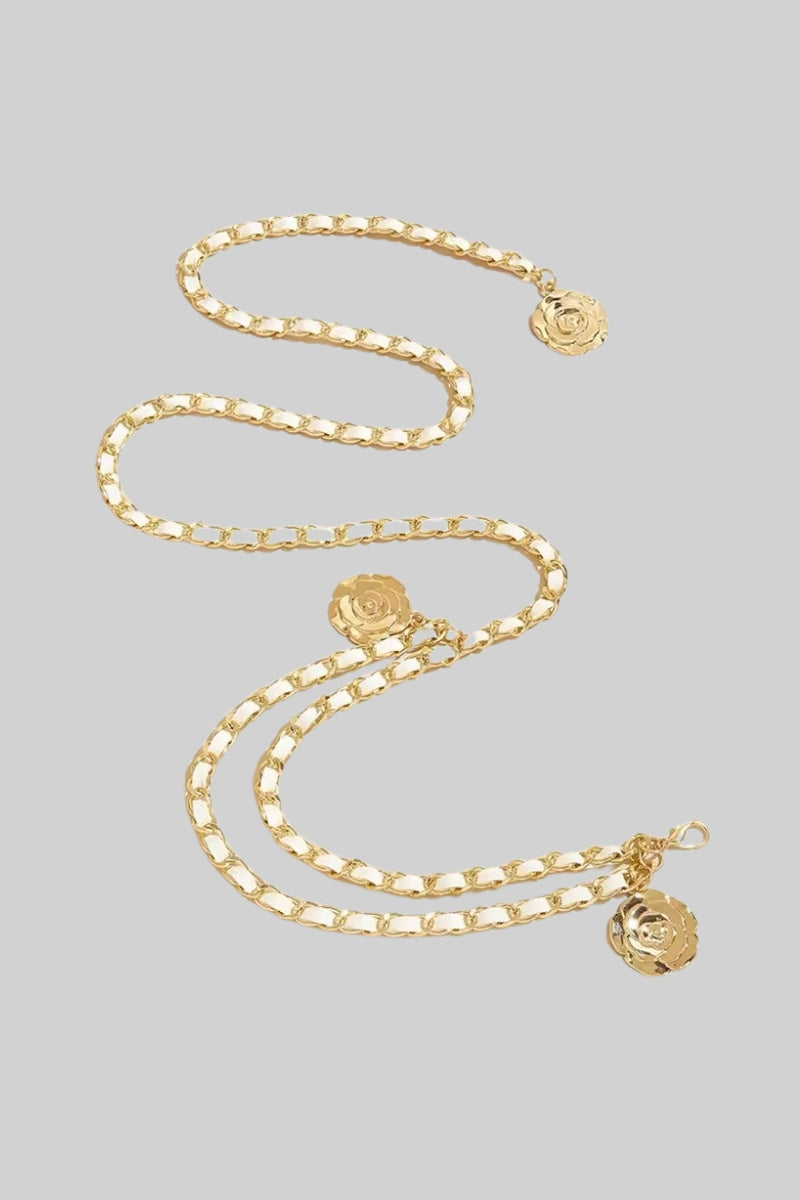 Dámský zlatý přívěsek pásek