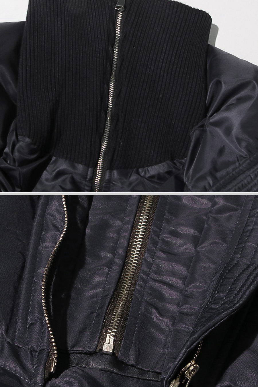 Dámská černá bunda s límcem