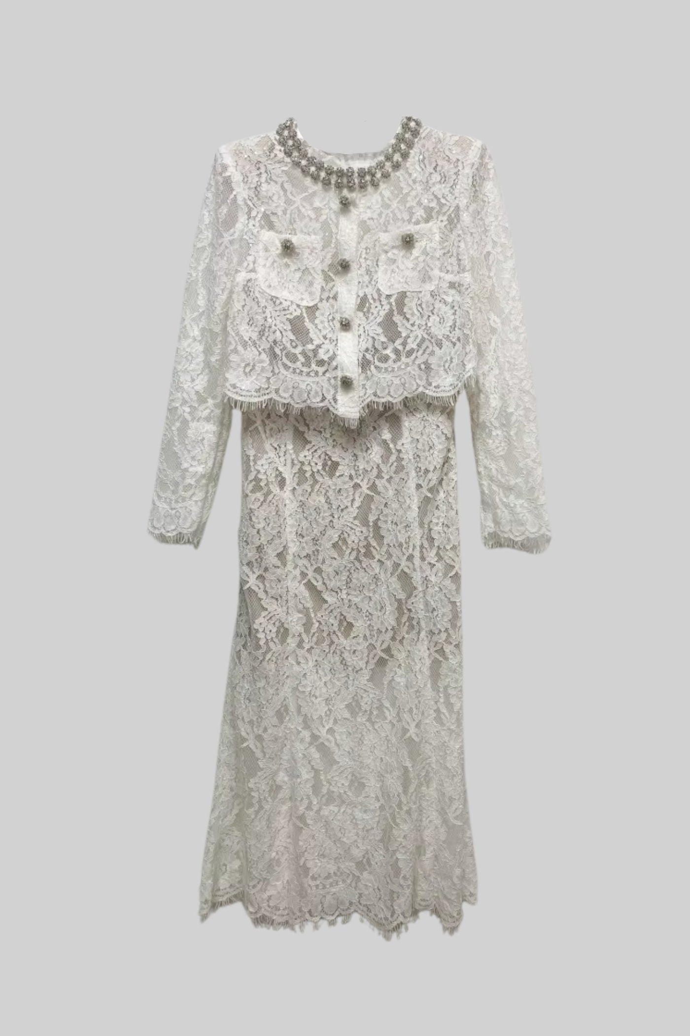 Dámský krajkový set s třpytkami