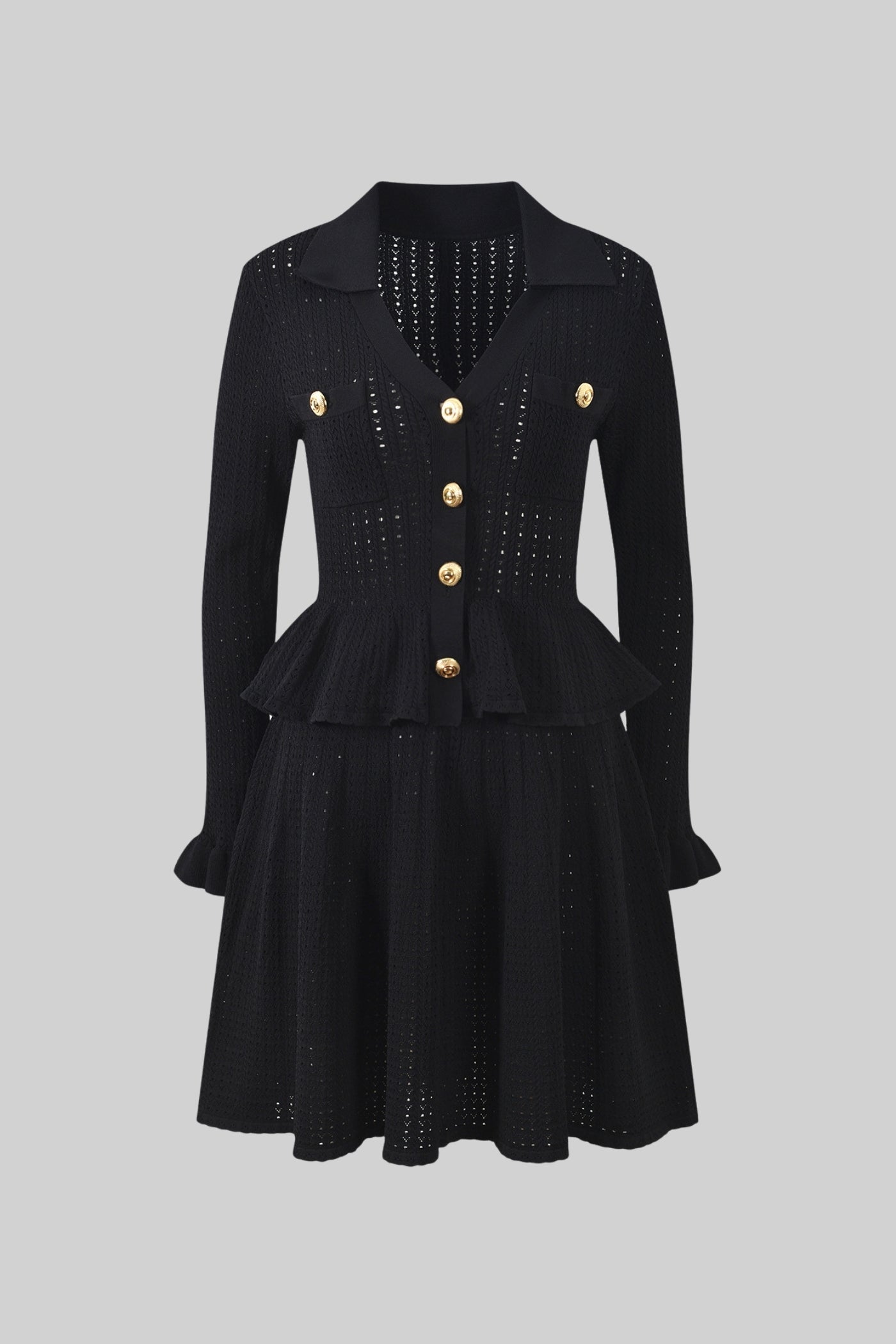 Dámské mini šaty s peplumem