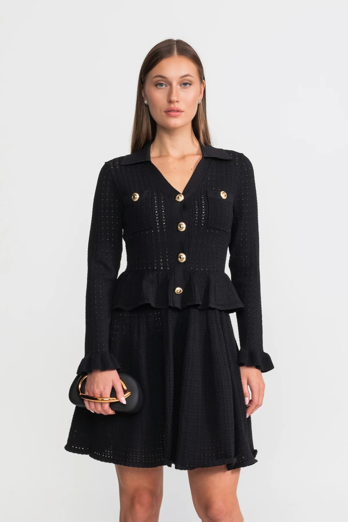 Dámské mini šaty s peplumem