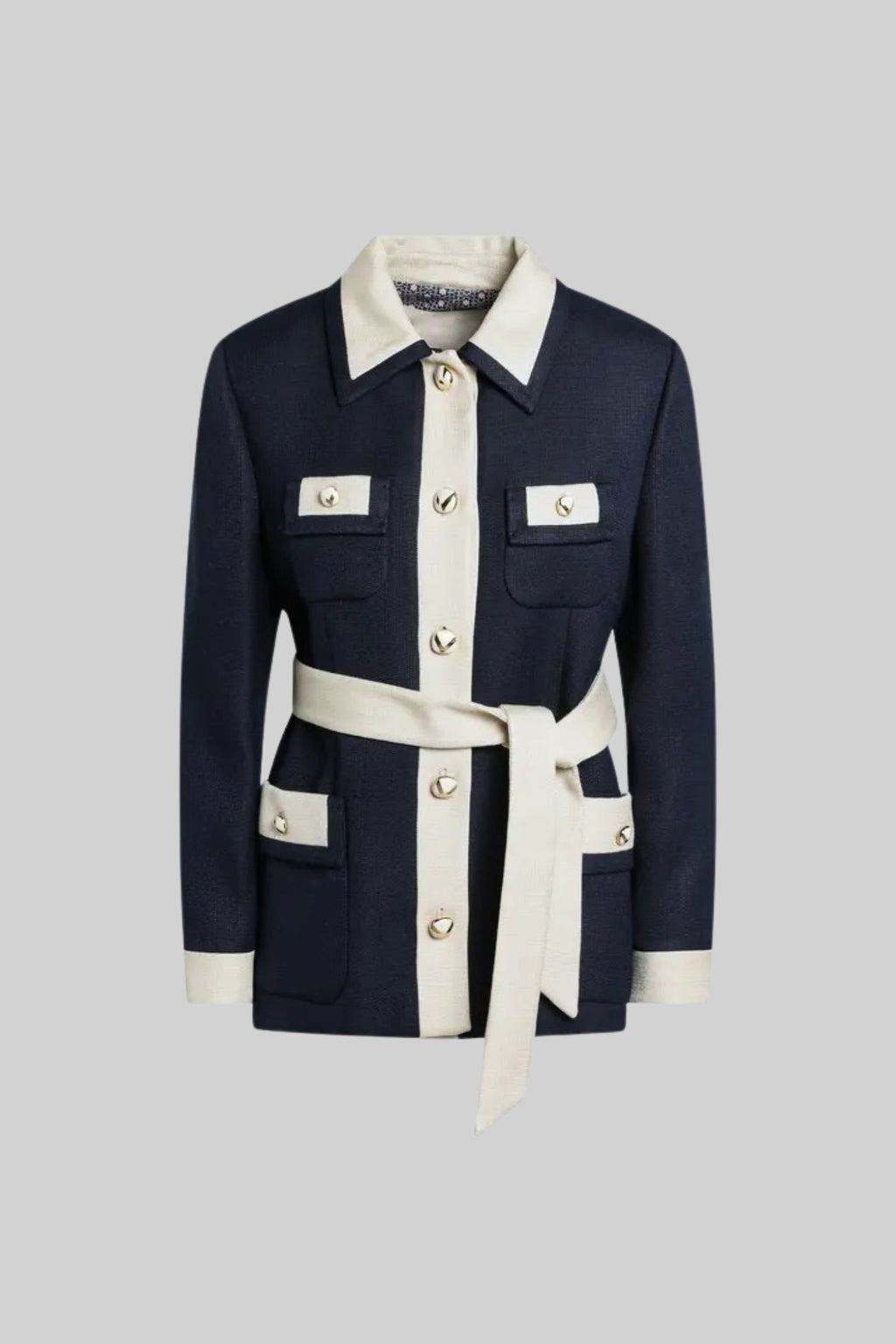 Dámská námořnická bunda s páskem