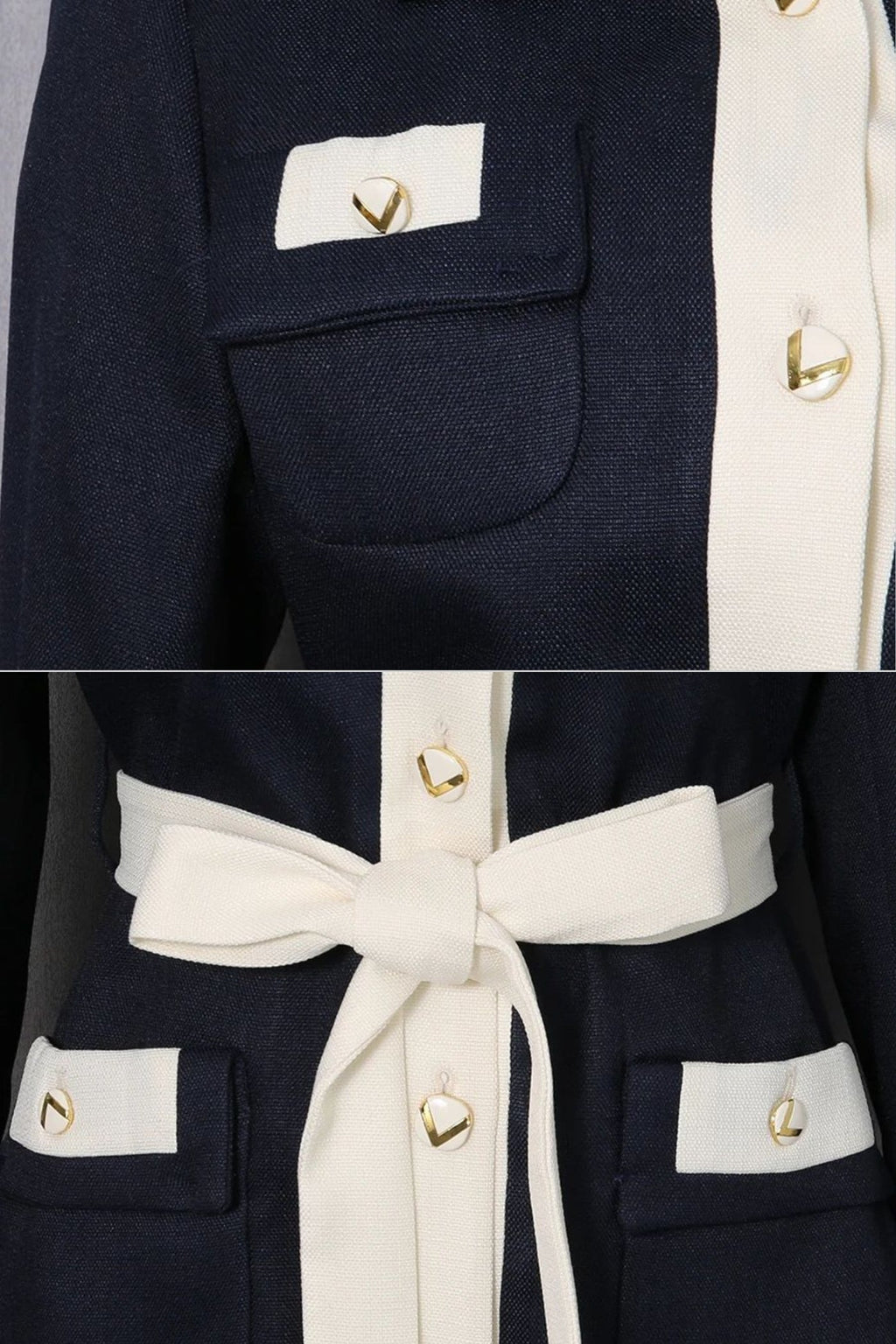 Dámská námořnická bunda s páskem