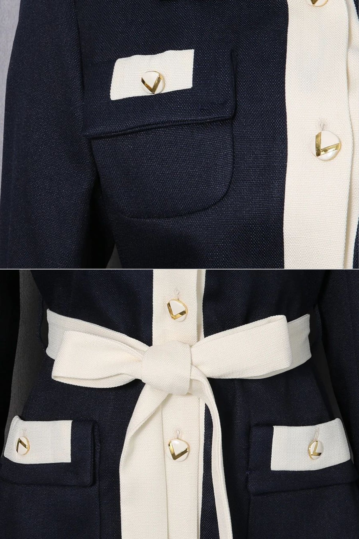 Dámská námořnická bunda s páskem