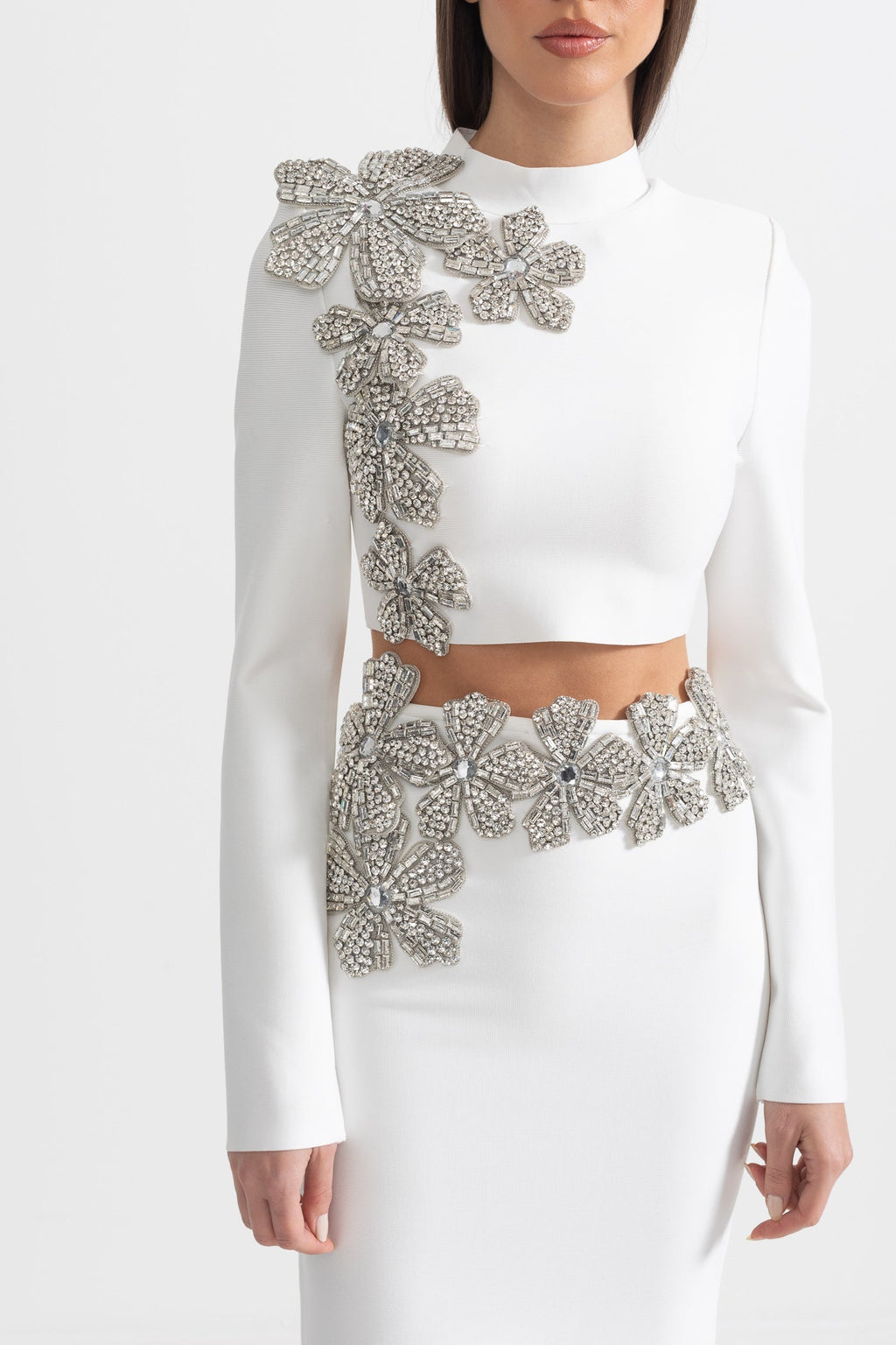 Dámský set s květinovým akcentem