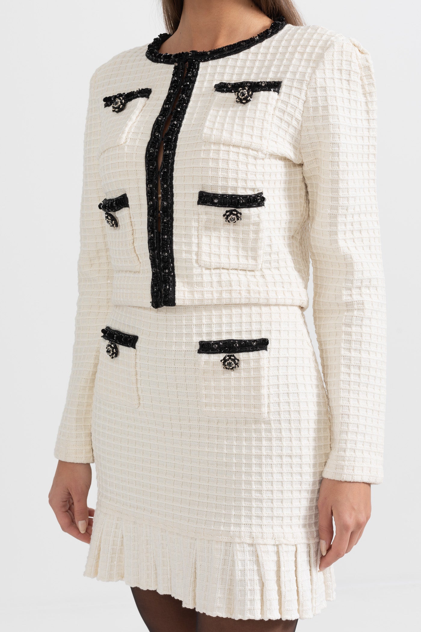Dámská tweedová souprava Ivoire