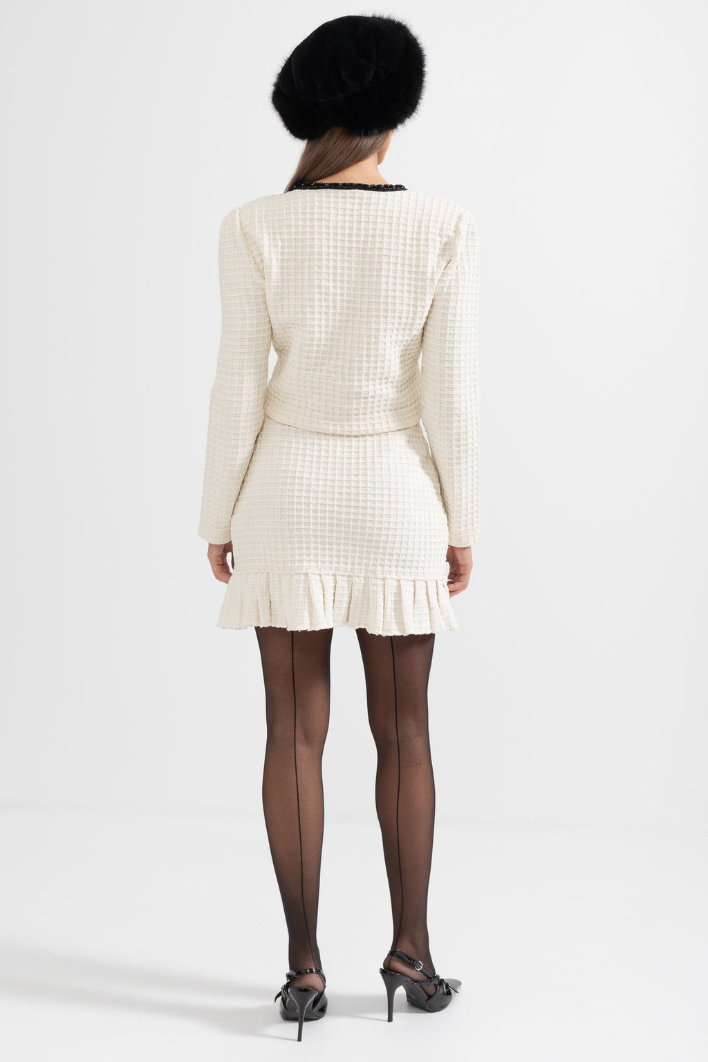 Dámská tweedová souprava Ivoire