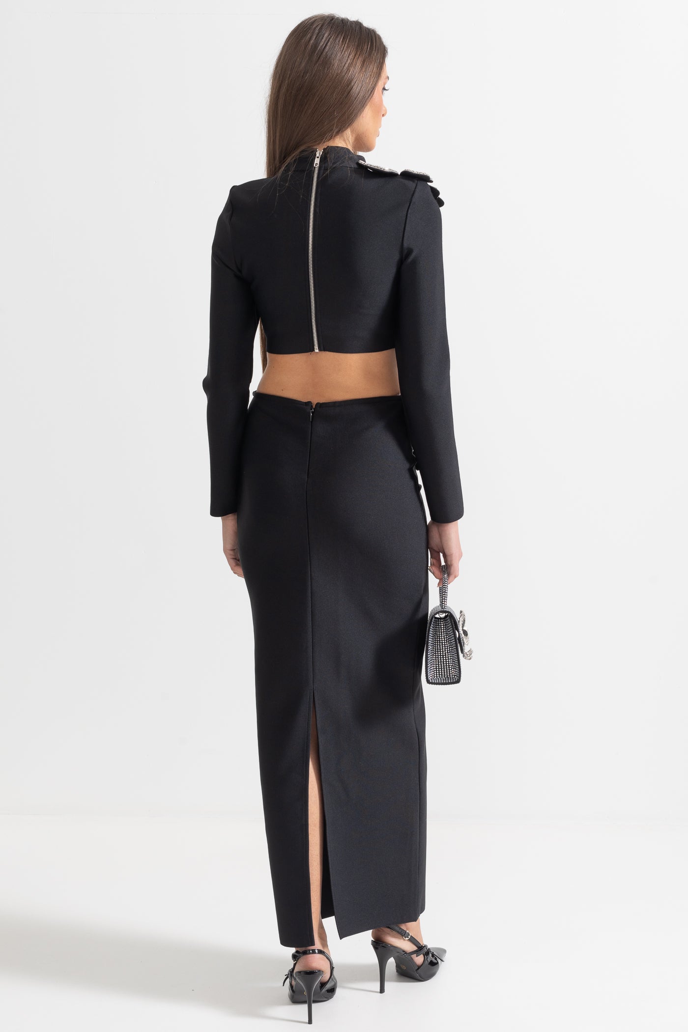 Dámský komplet s květinovým akcentem