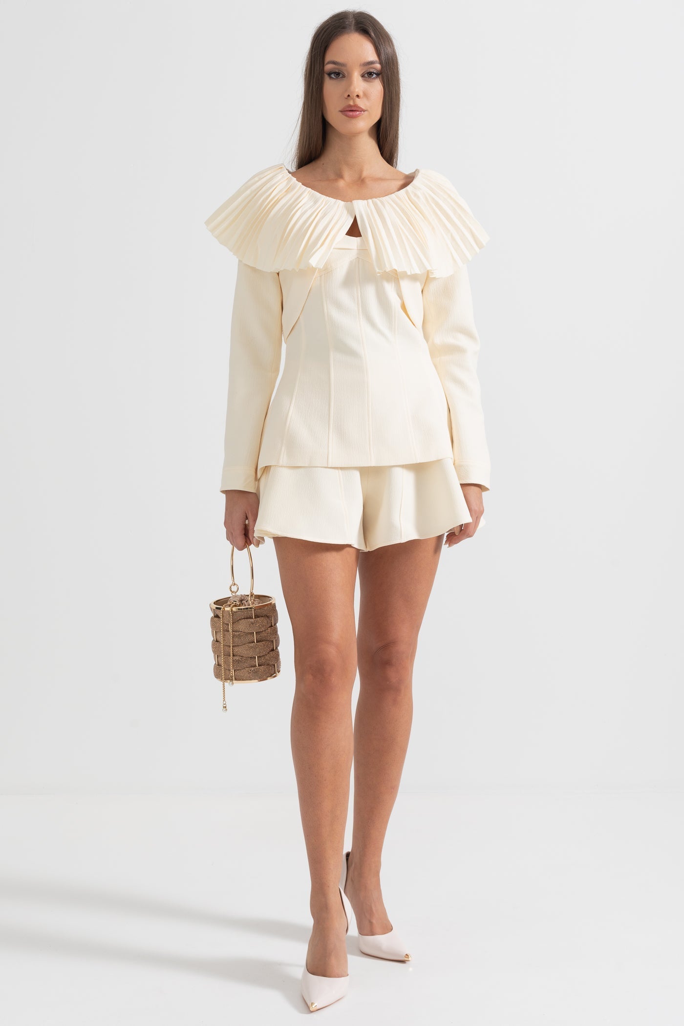 Dámské šaty s límcem Ivoire