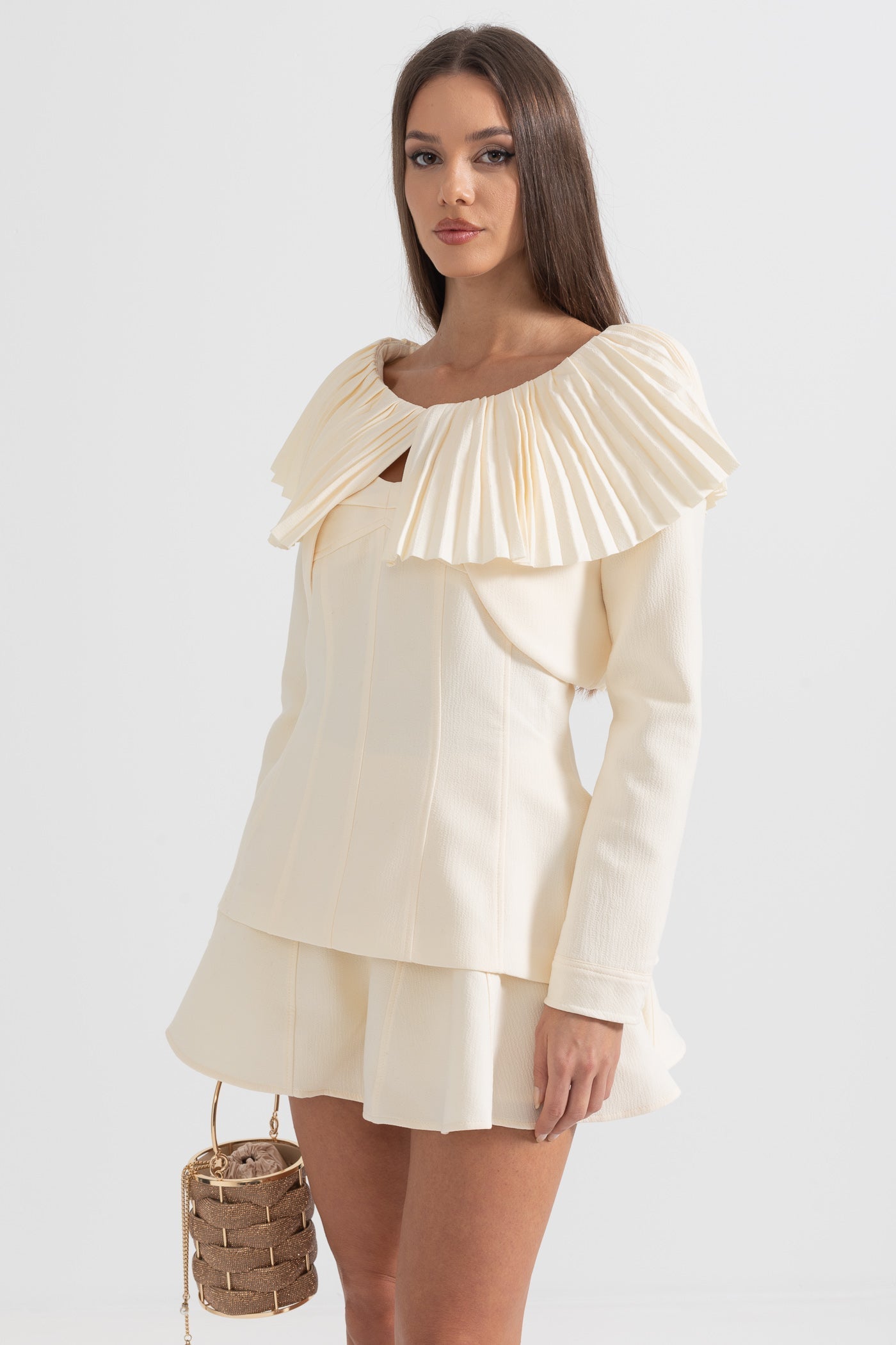 Dámské šaty s límcem Ivoire