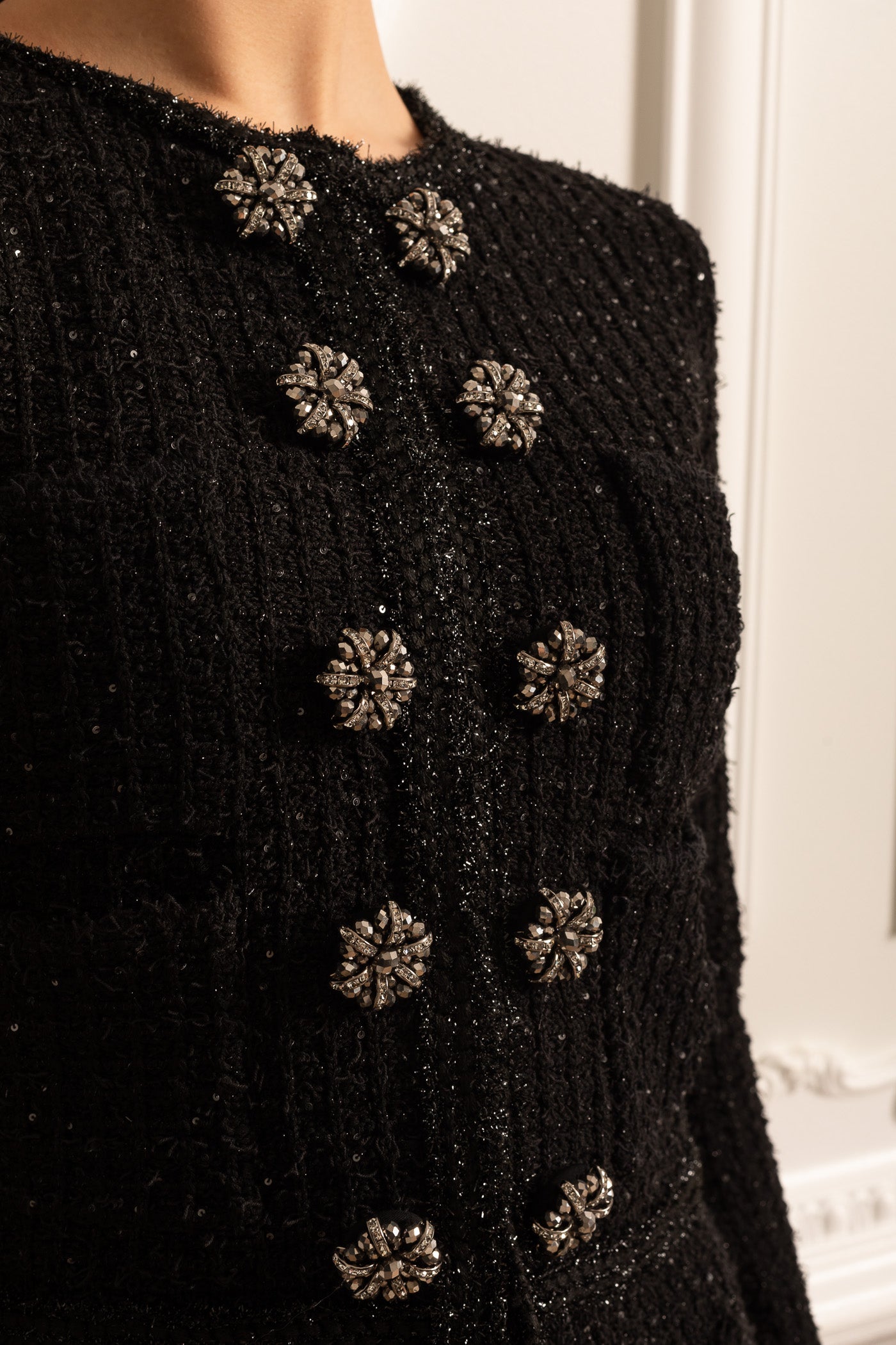 Dámská pletená souprava černá