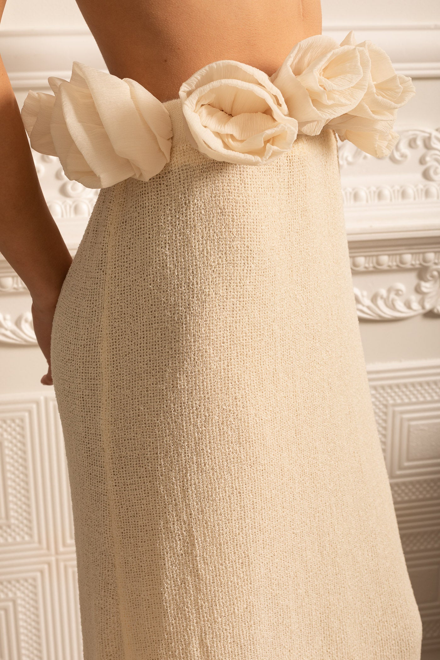 Dámská sukně s květinami