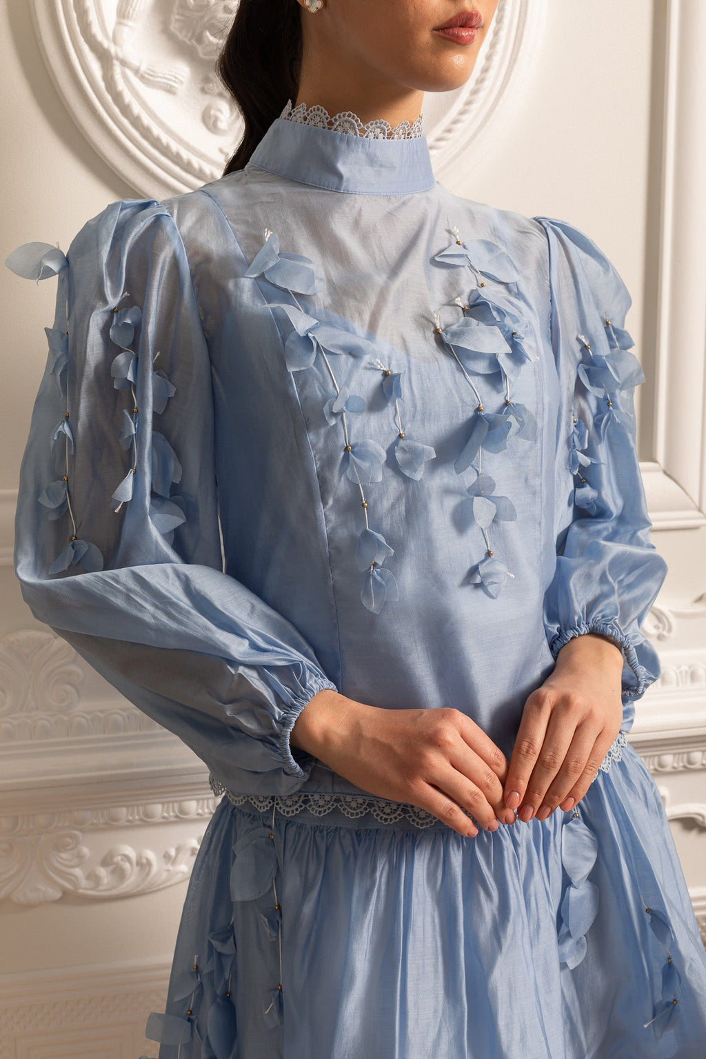 Dámský květinový set Modrý