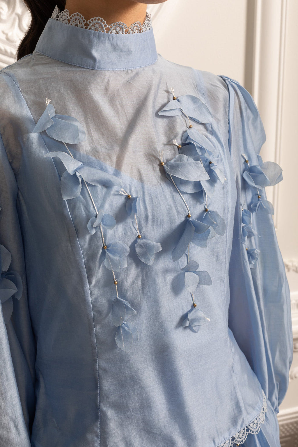 Dámský květinový set Modrý