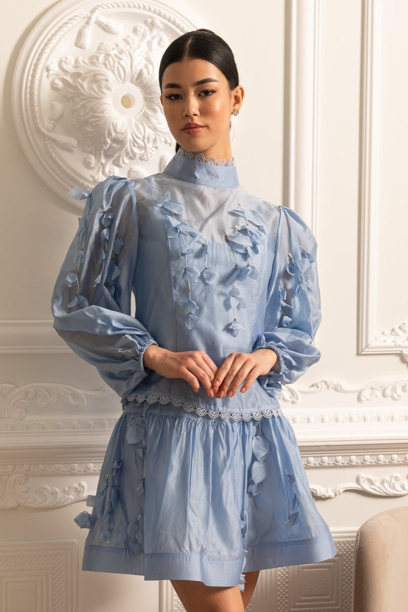 Dámský květinový set Modrý