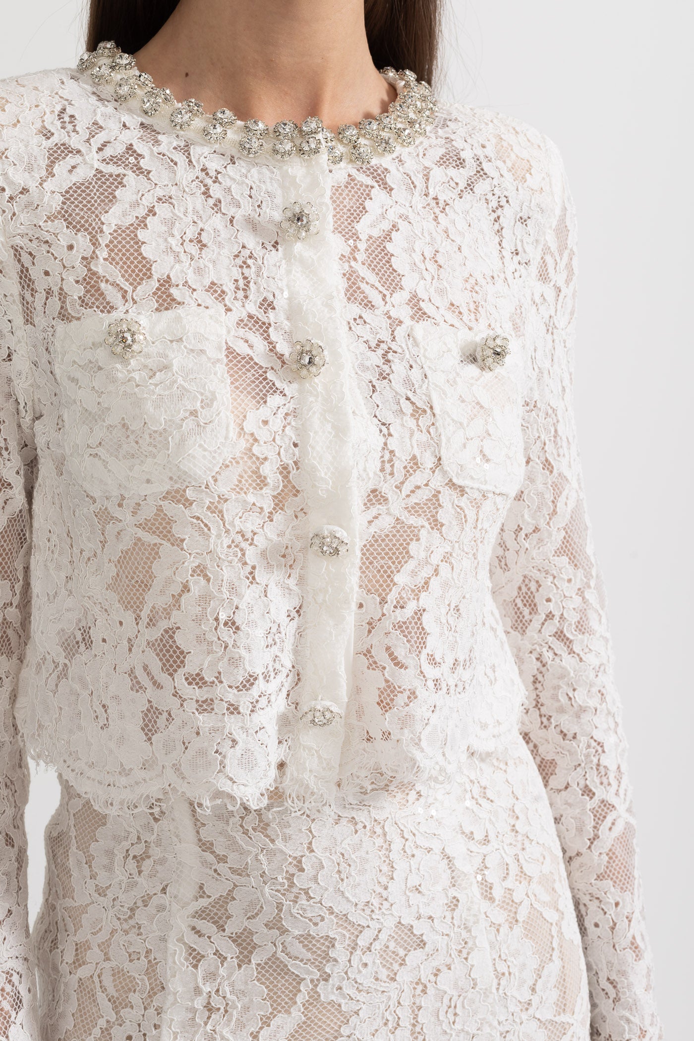 Dámský krajkový set s třpytkami