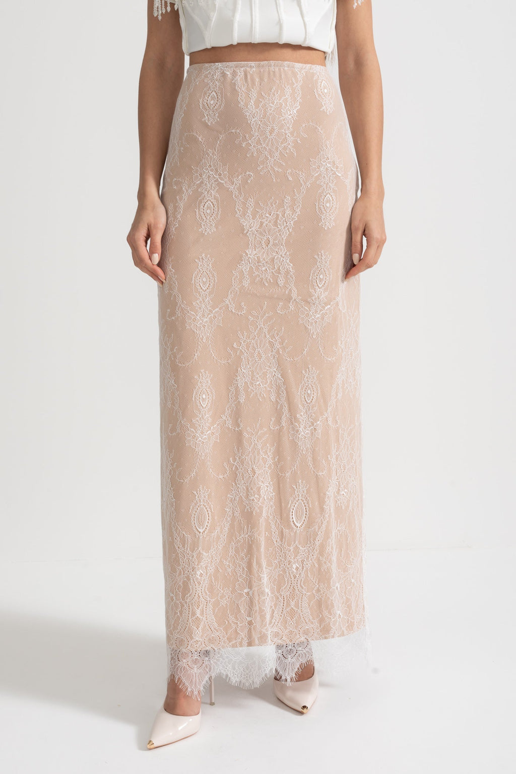 Dámské korzetové šaty s maxi sukní