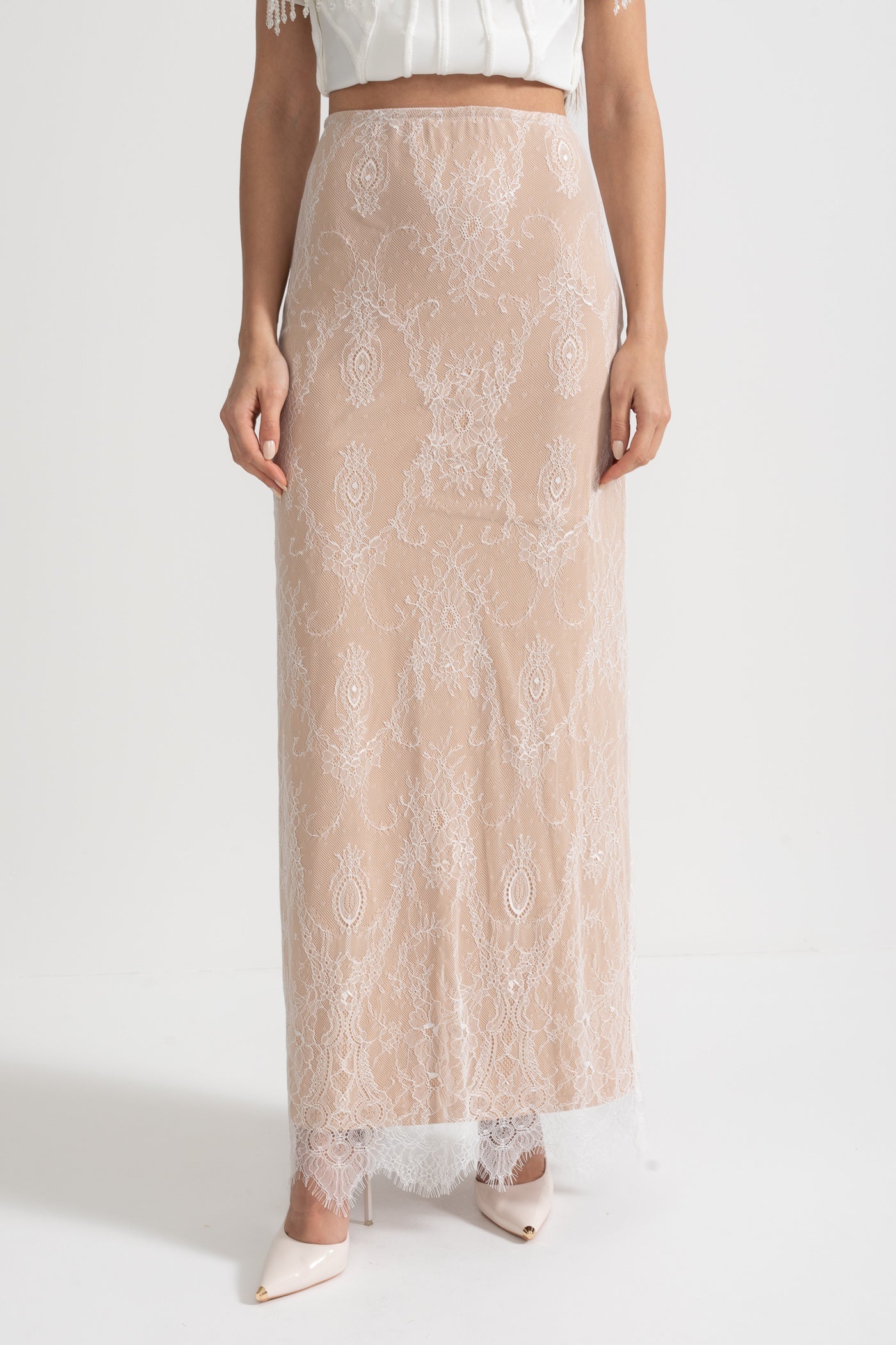 Dámské korzetové šaty s maxi sukní