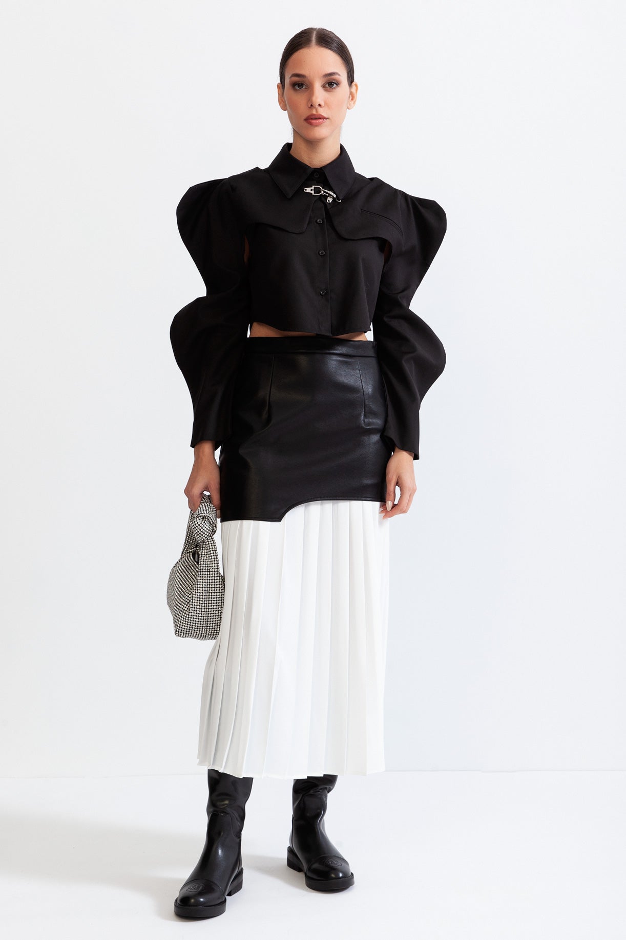 Dámská černá košile Motýl