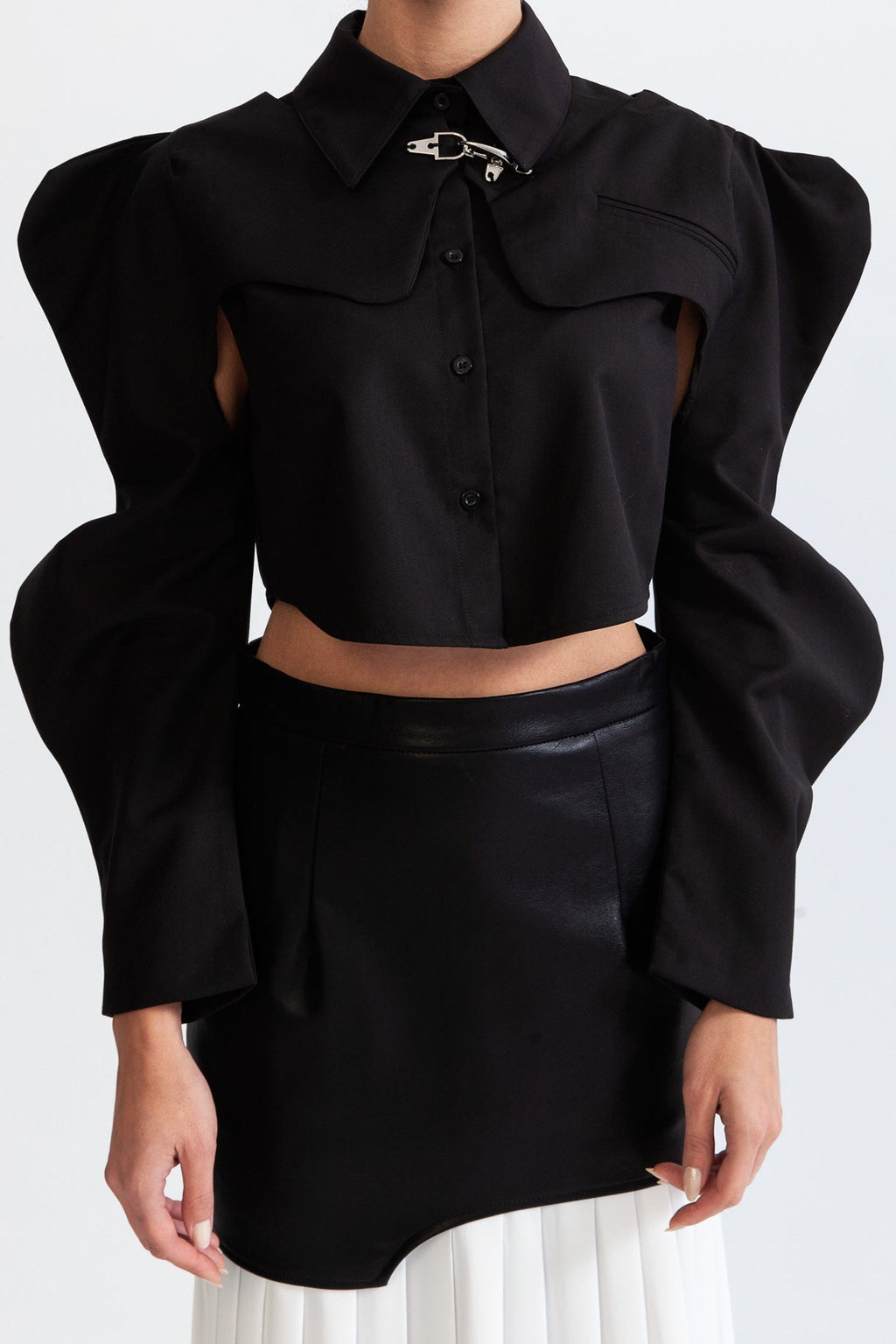 Dámská černá košile Motýl