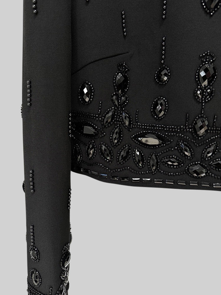 Dámský set s maxi sukní - Černý