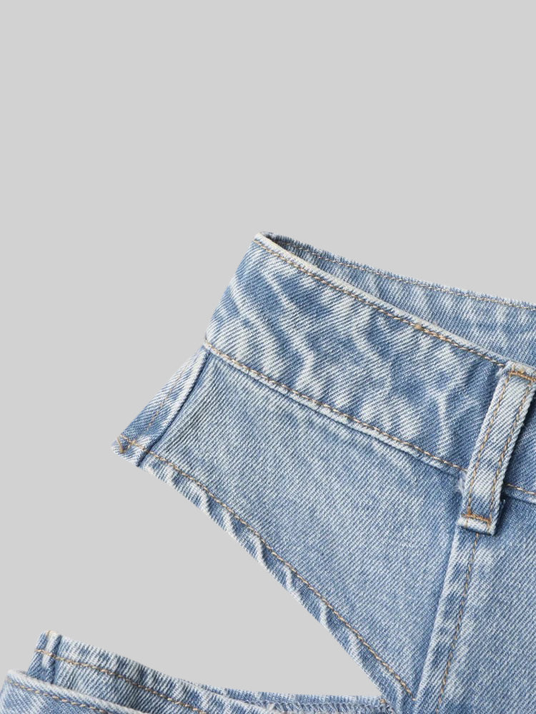 Dámské modré široké džíny