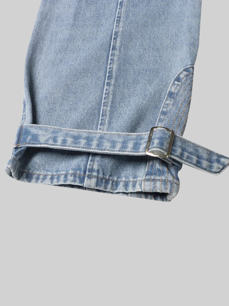 Dámské modré široké džíny