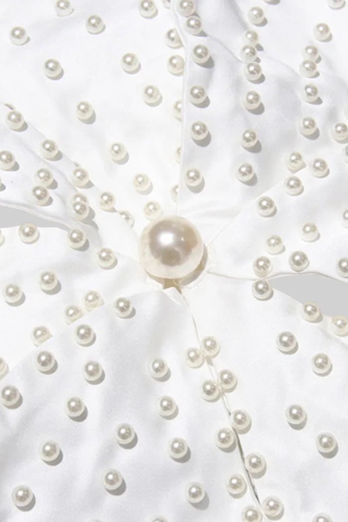 Dámský květinový top s perlami