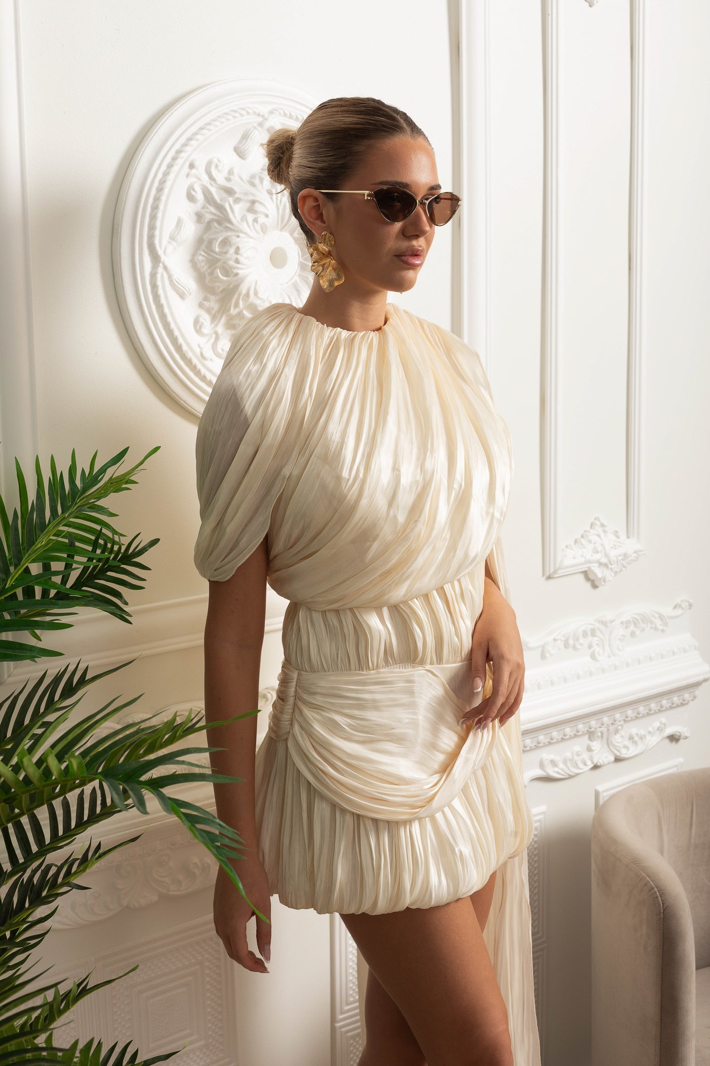 Dámské plisované šaty Ivoire