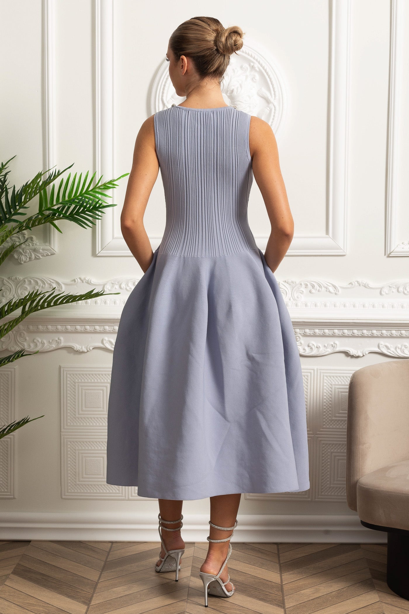 Dámské midi šaty Baby Blue