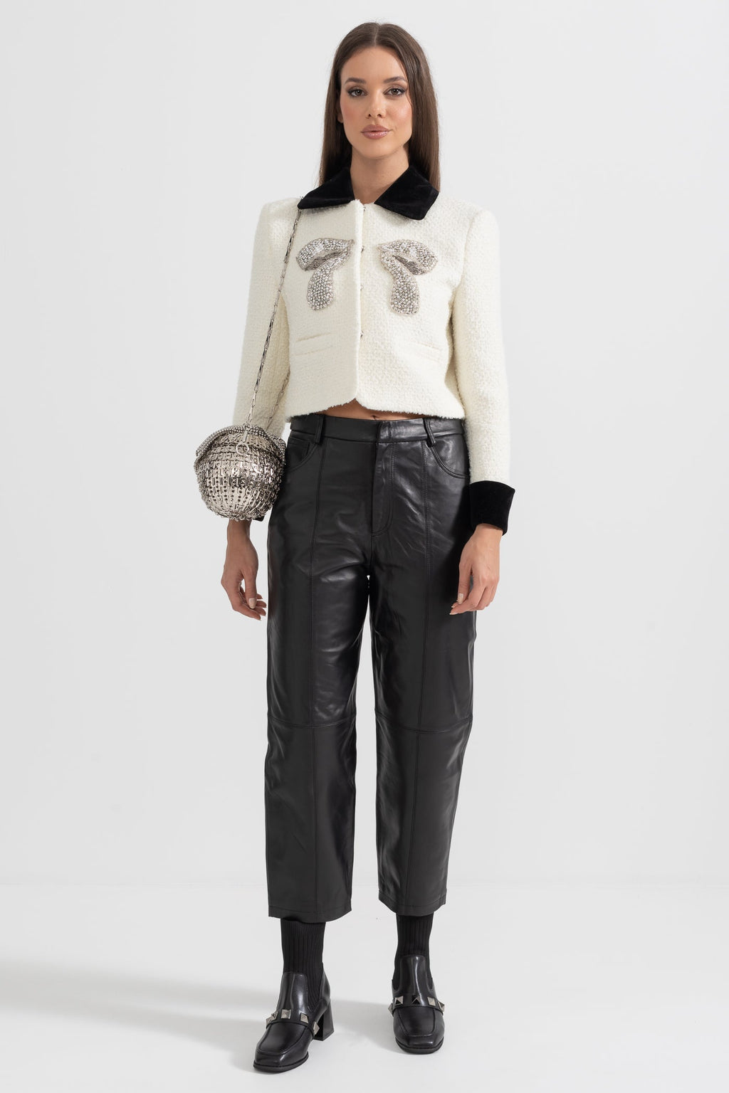 Dámský blazer s mašlí