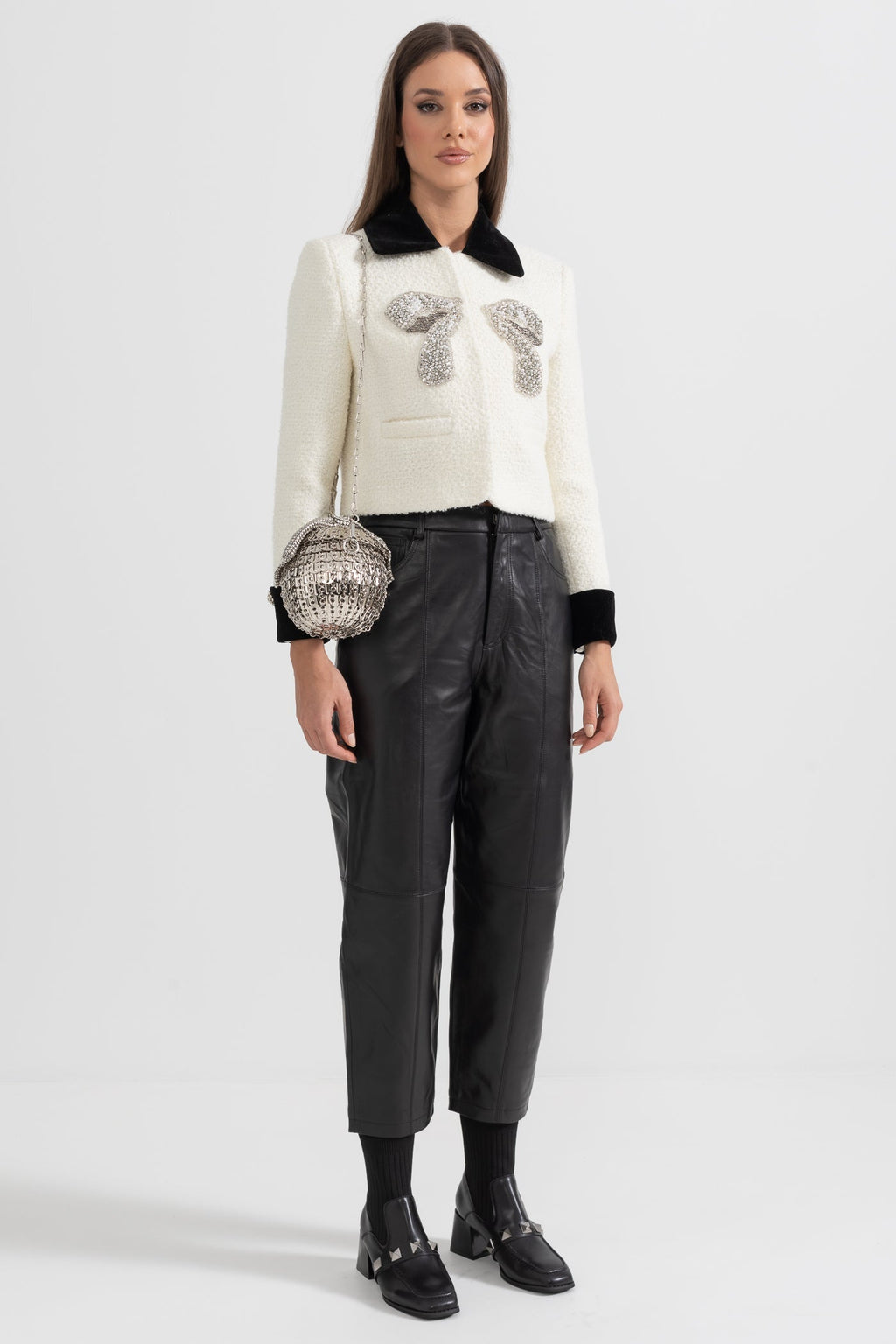 Dámský blazer s mašlí