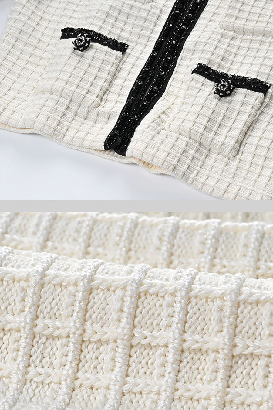 Dámská tweedová souprava Ivoire