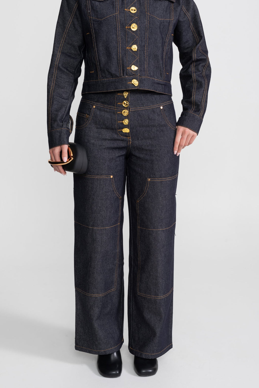 Dámská denimová souprava Indigová