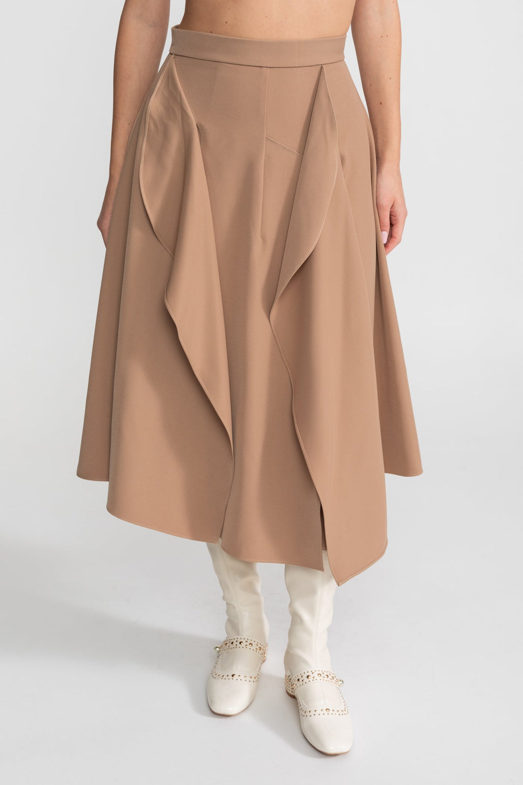 Dámský peplum top s odhalenými rameny