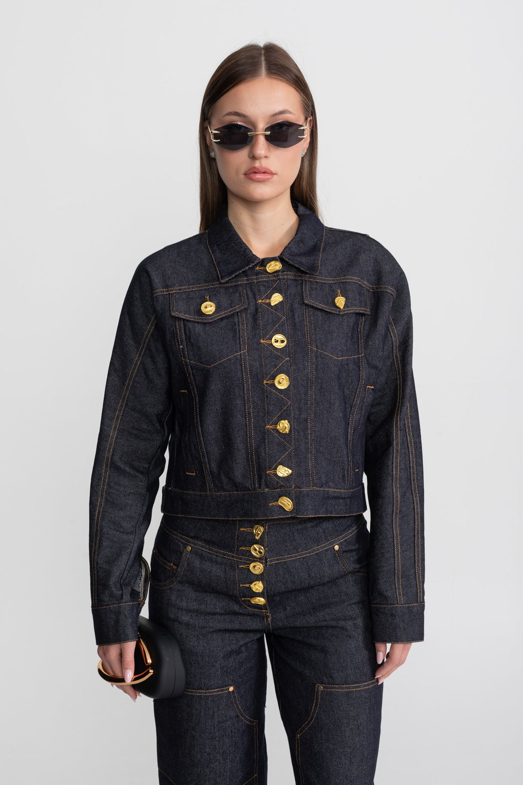 Dámská denimová souprava Indigová