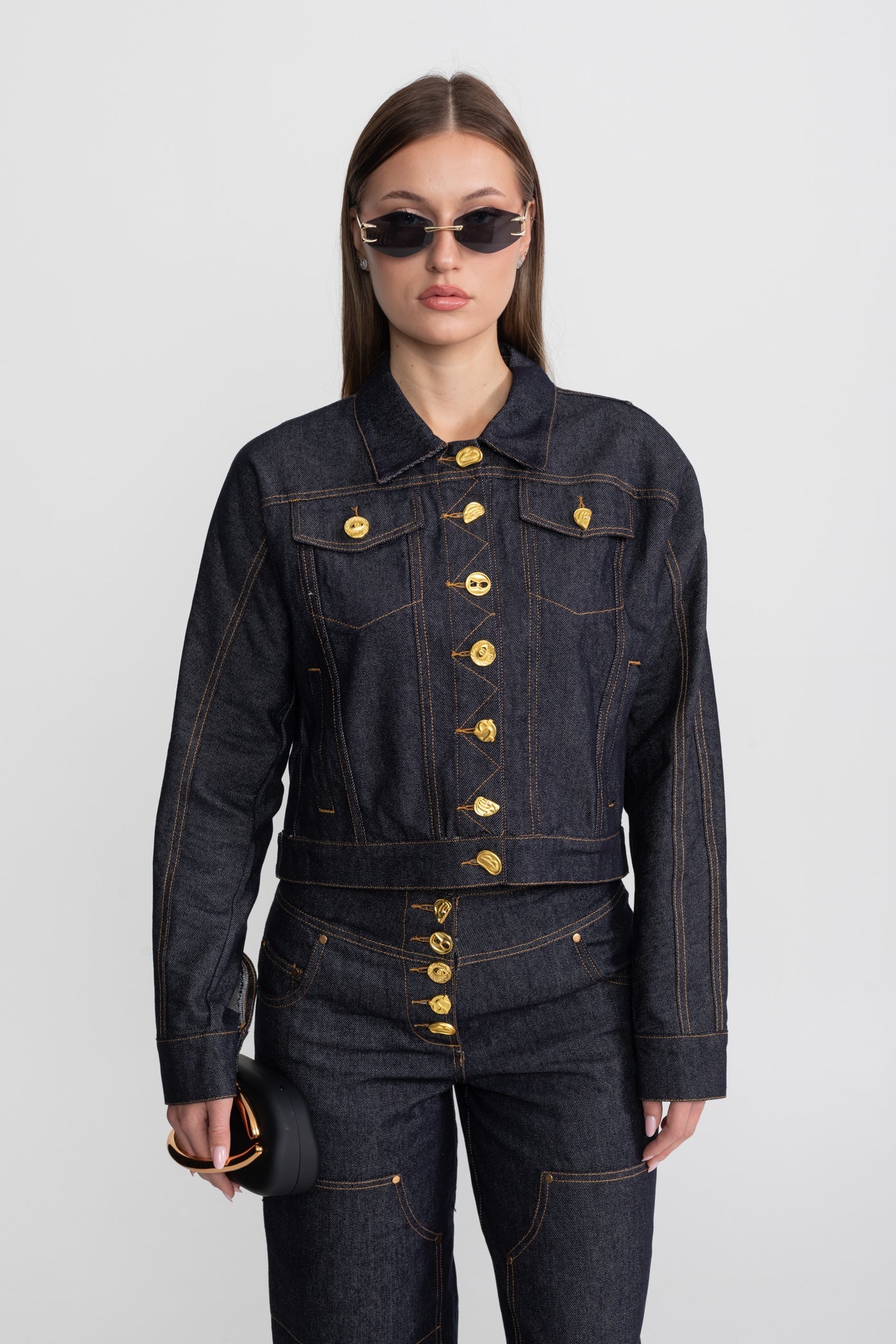 Dámská denimová souprava Indigová