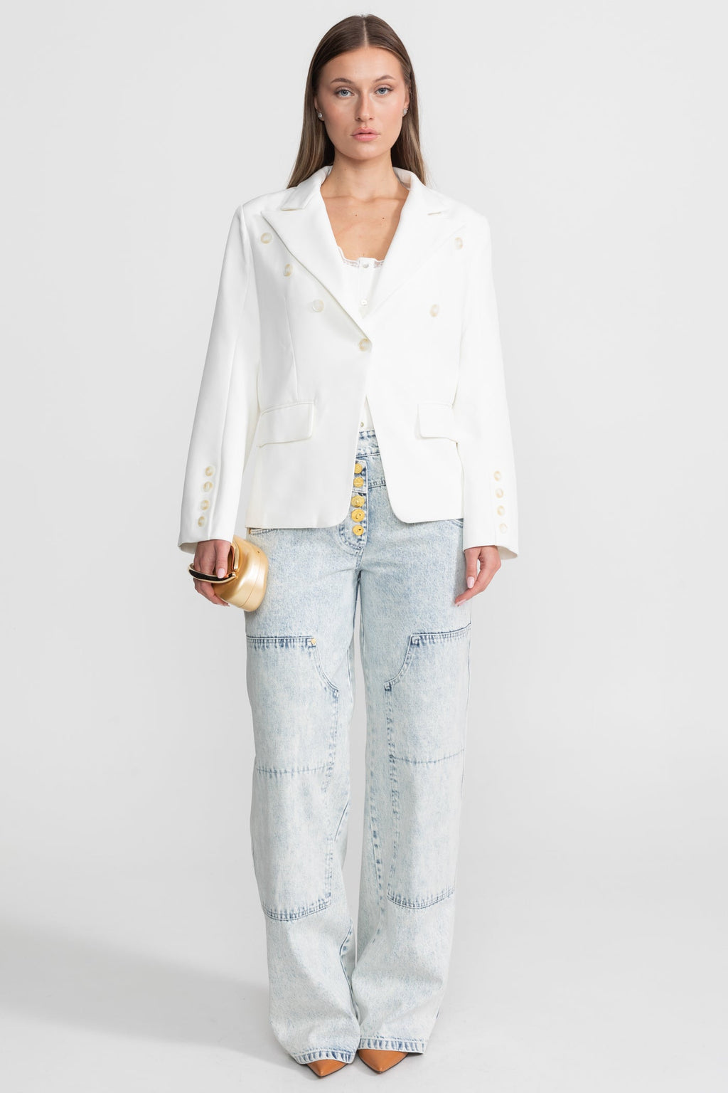 Dámský bílý blazer