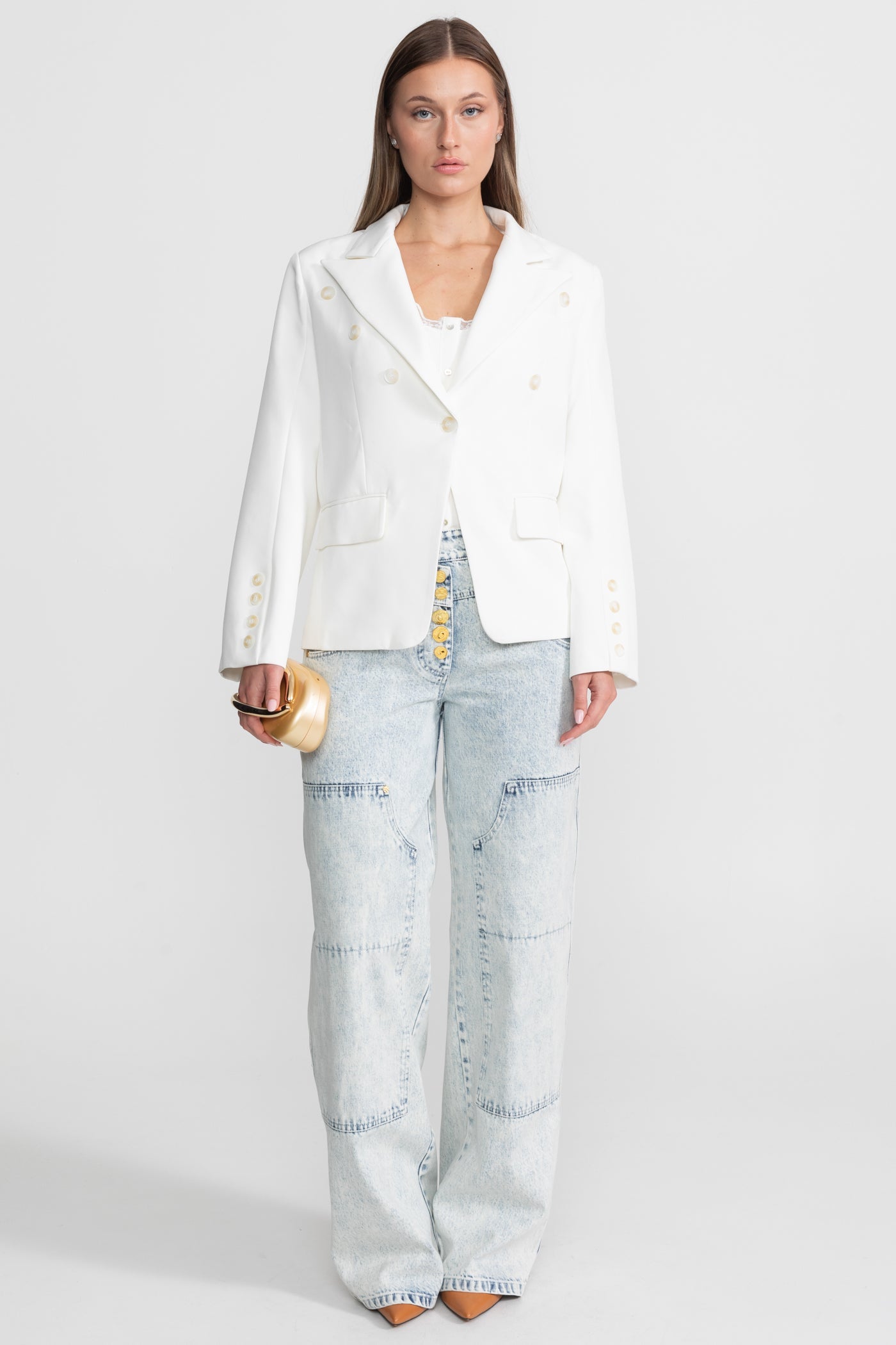 Dámský bílý blazer