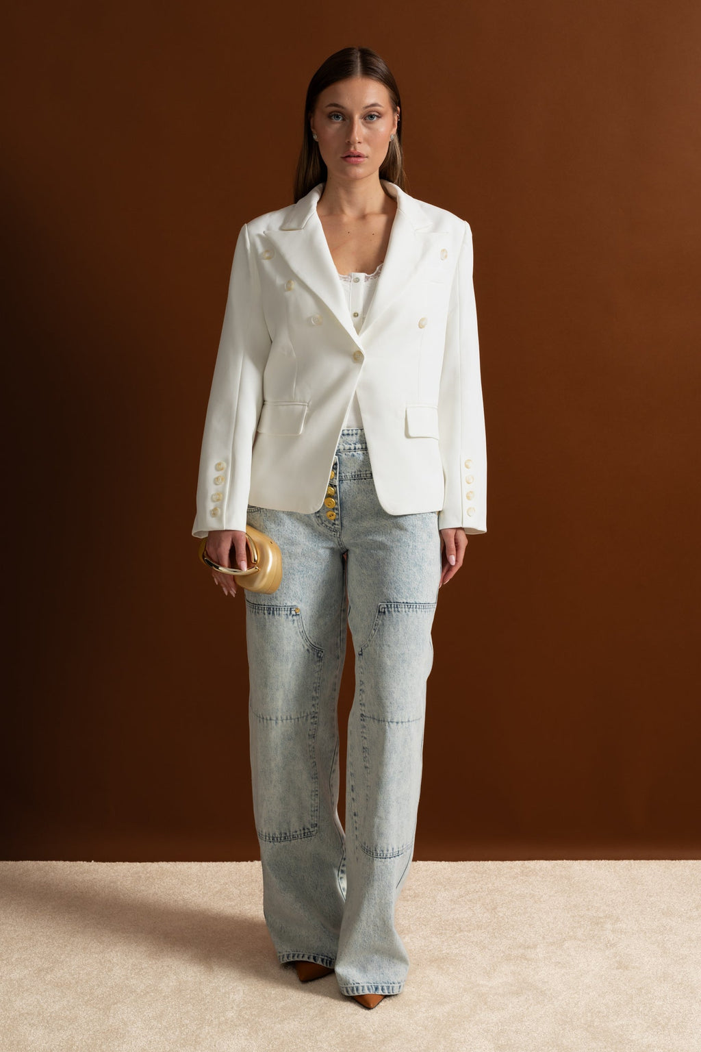 Dámský bílý blazer