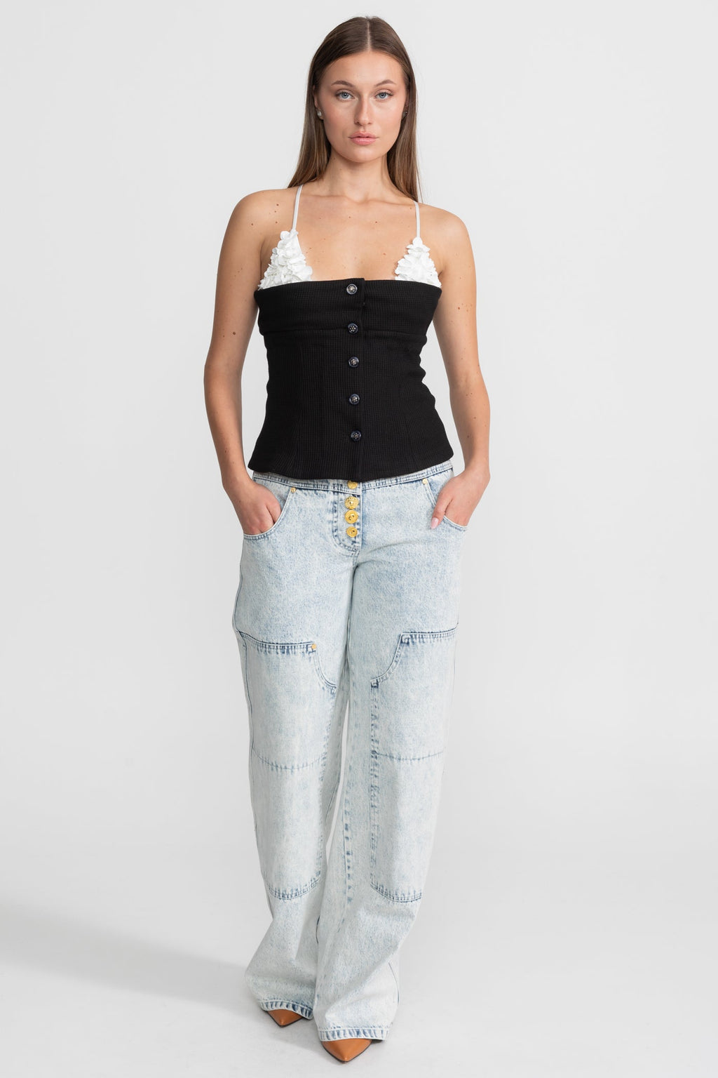 Dámský květinový top