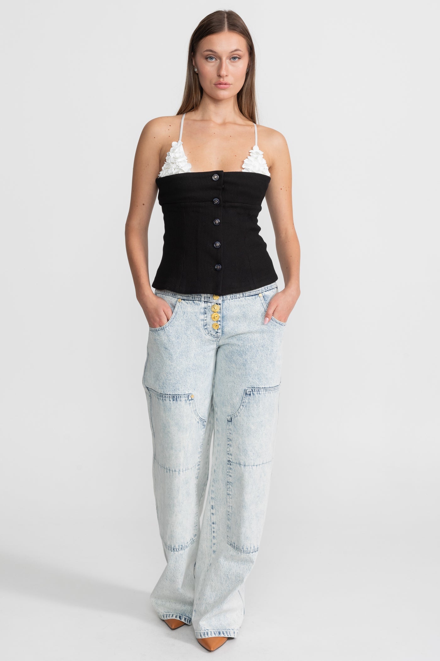 Dámský květinový top