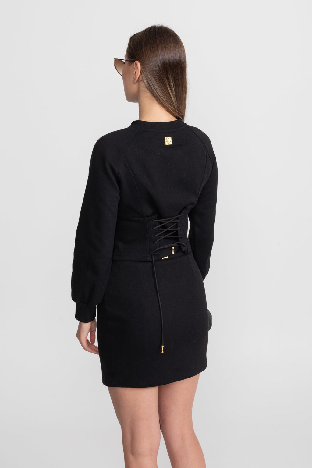 Dámská souprava s knoflíky – Černá