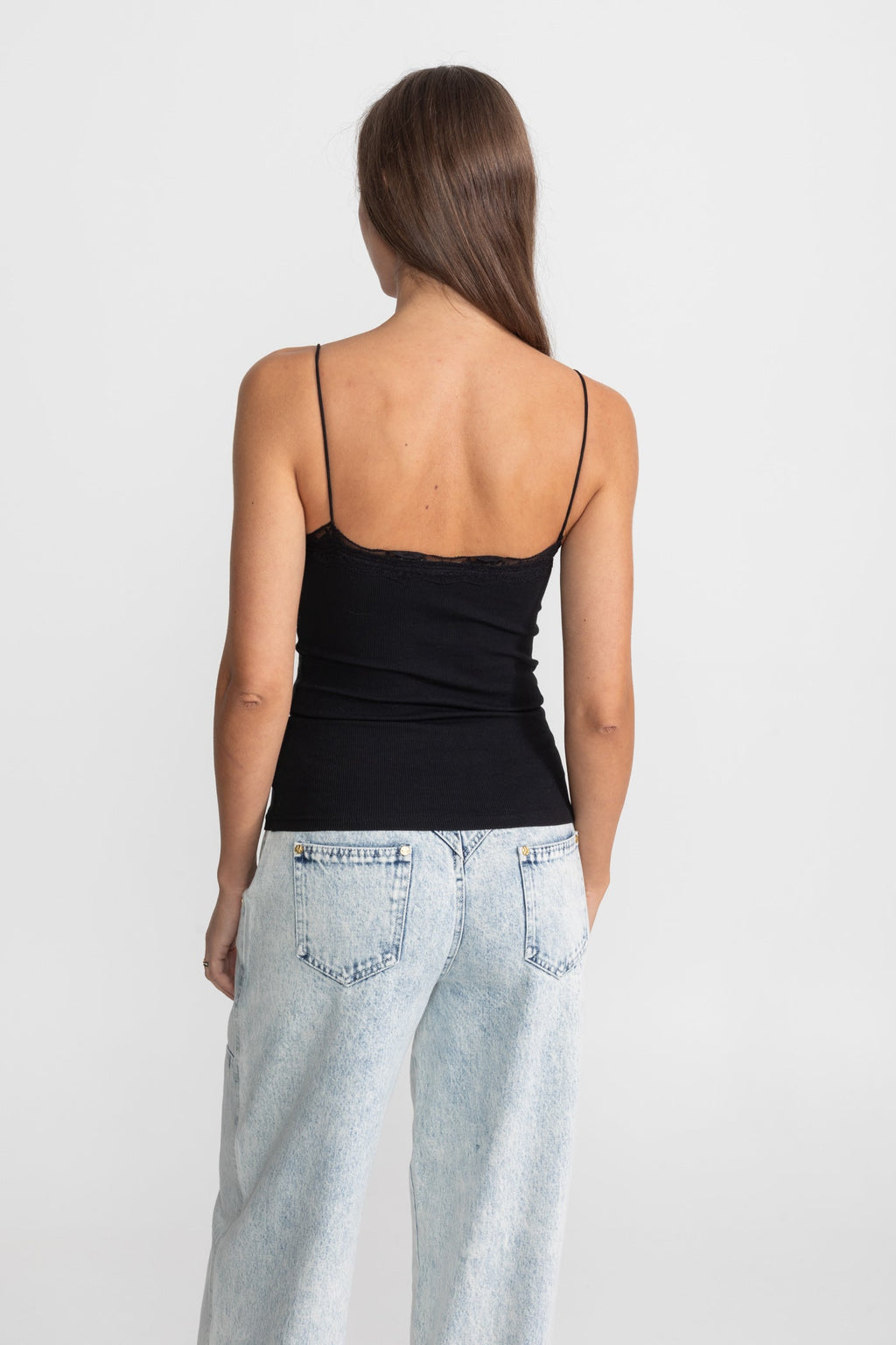 Dámský žebrovaný top s knoflíky