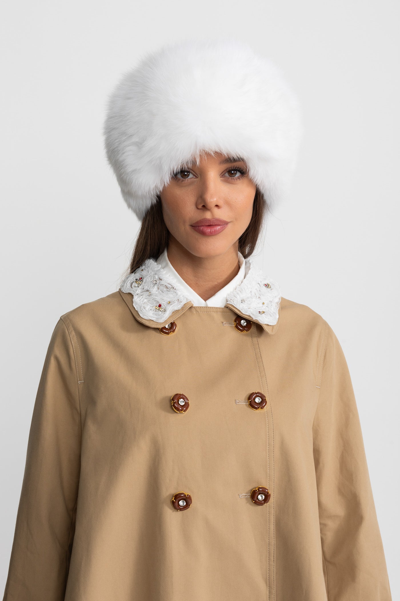 Dámské A-liniové šaty s límcem