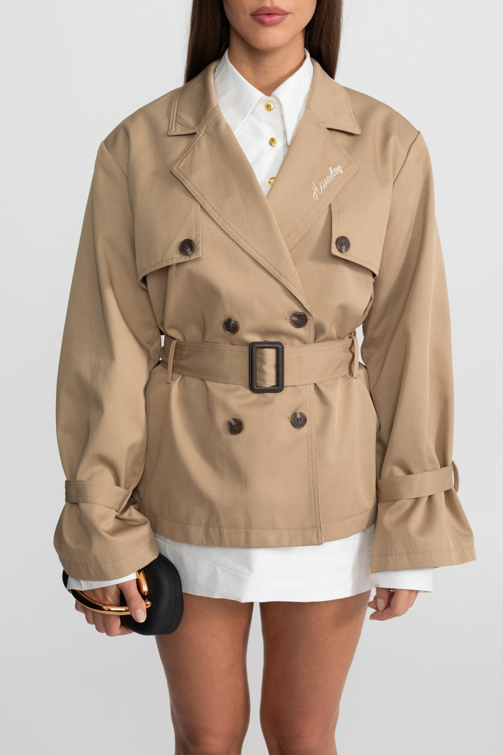 Dámský trench kabát Camel